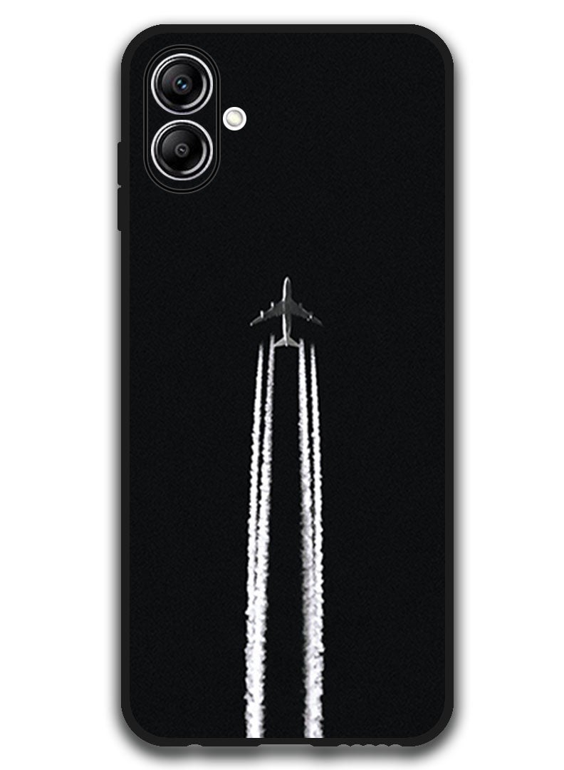 Theodor Case Compatible with Samsung Galaxy A07 6.7 Inch Protection Shockproof Bumper Cover airplane_track_night - Image 1